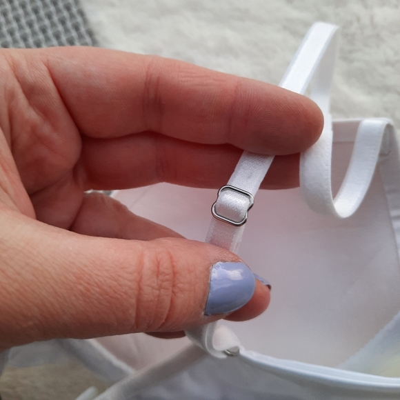 Aerie Ella Gel Padded Pushup Bra 32B White NEW American Eagle - Picture 7 of 12